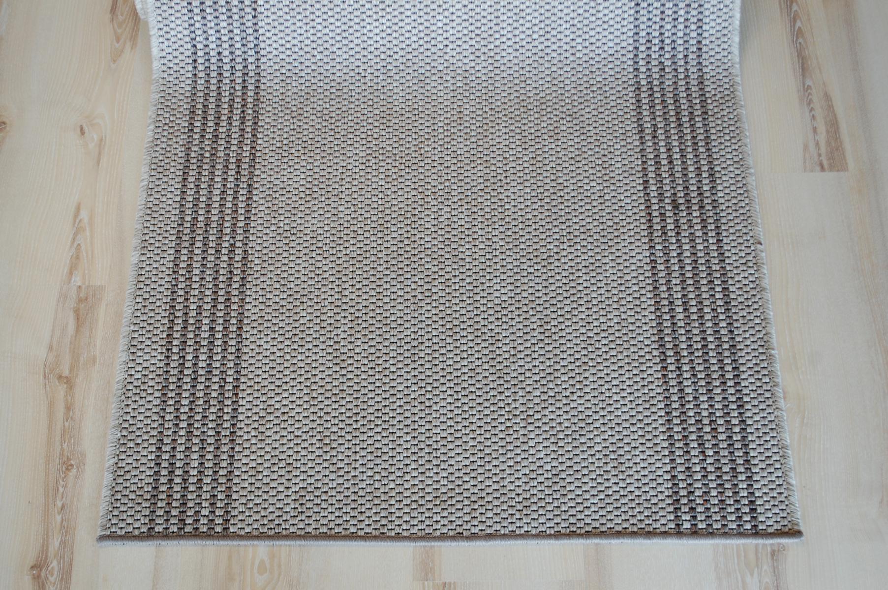 Läufer Teppich Natura 3412 hell beige 80cm Breite (400-695cm nach Maß